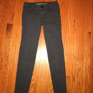 American Eagle Charcoal Gray Jeggings